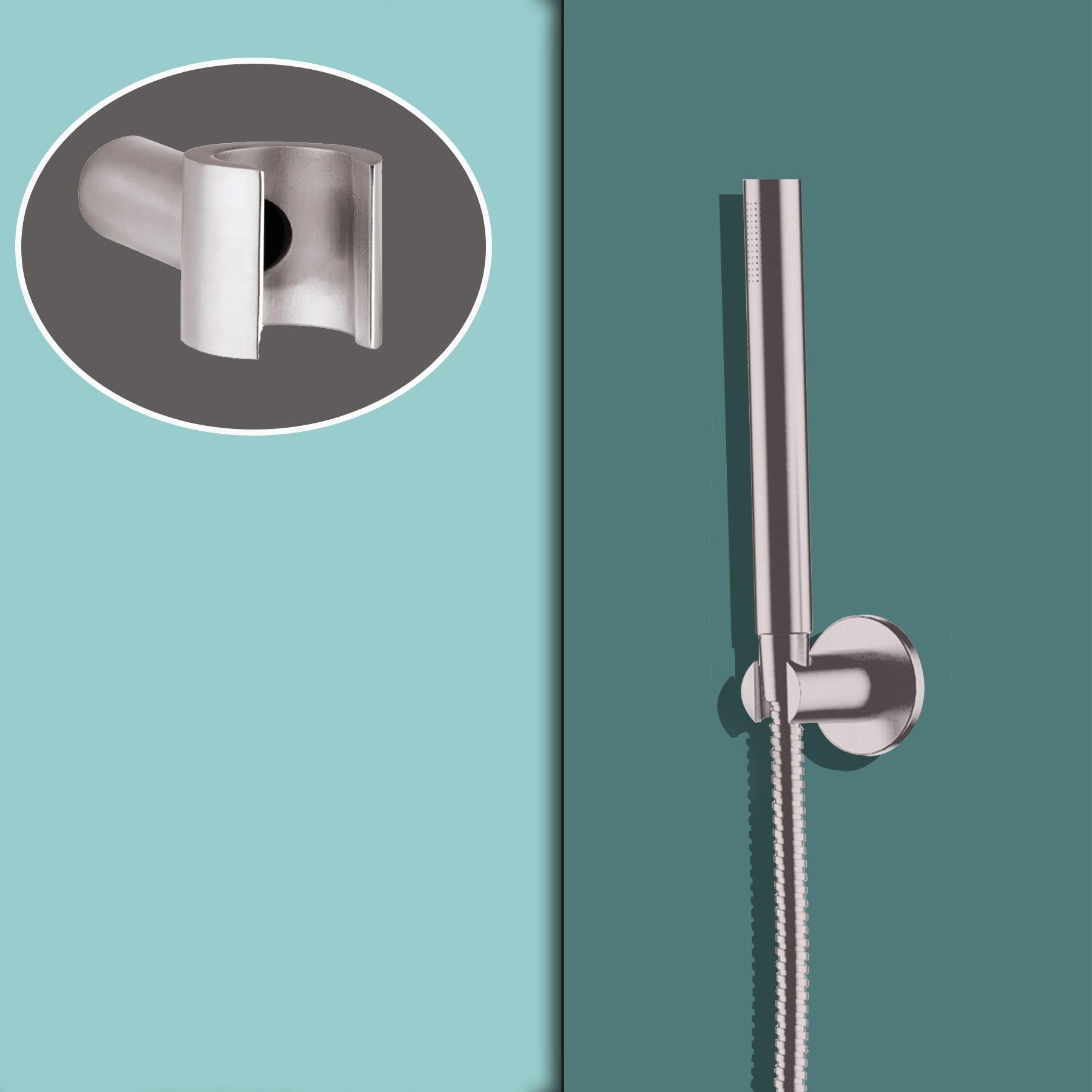 Inox Brushed Stainless Steel Wall Bracket