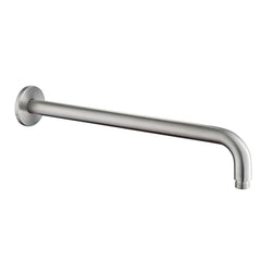 Inox Brushed Stainless Steel Round Wall Shower Arm - 400mm