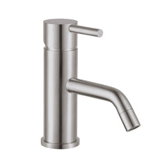 Inox Brushed Stainless Steel Single Lever Basin Mixer-Tapron
