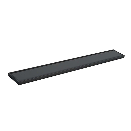 Matt Black 800 Linear Tileable Cover Drain Kit 1200