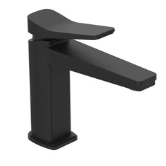 Matt Black Single Lever Mono Basin Mixer - Deck Mounted