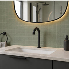 Matt black sensor tap in Ireland