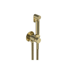 Brushed Brass Douche Handset with Valve