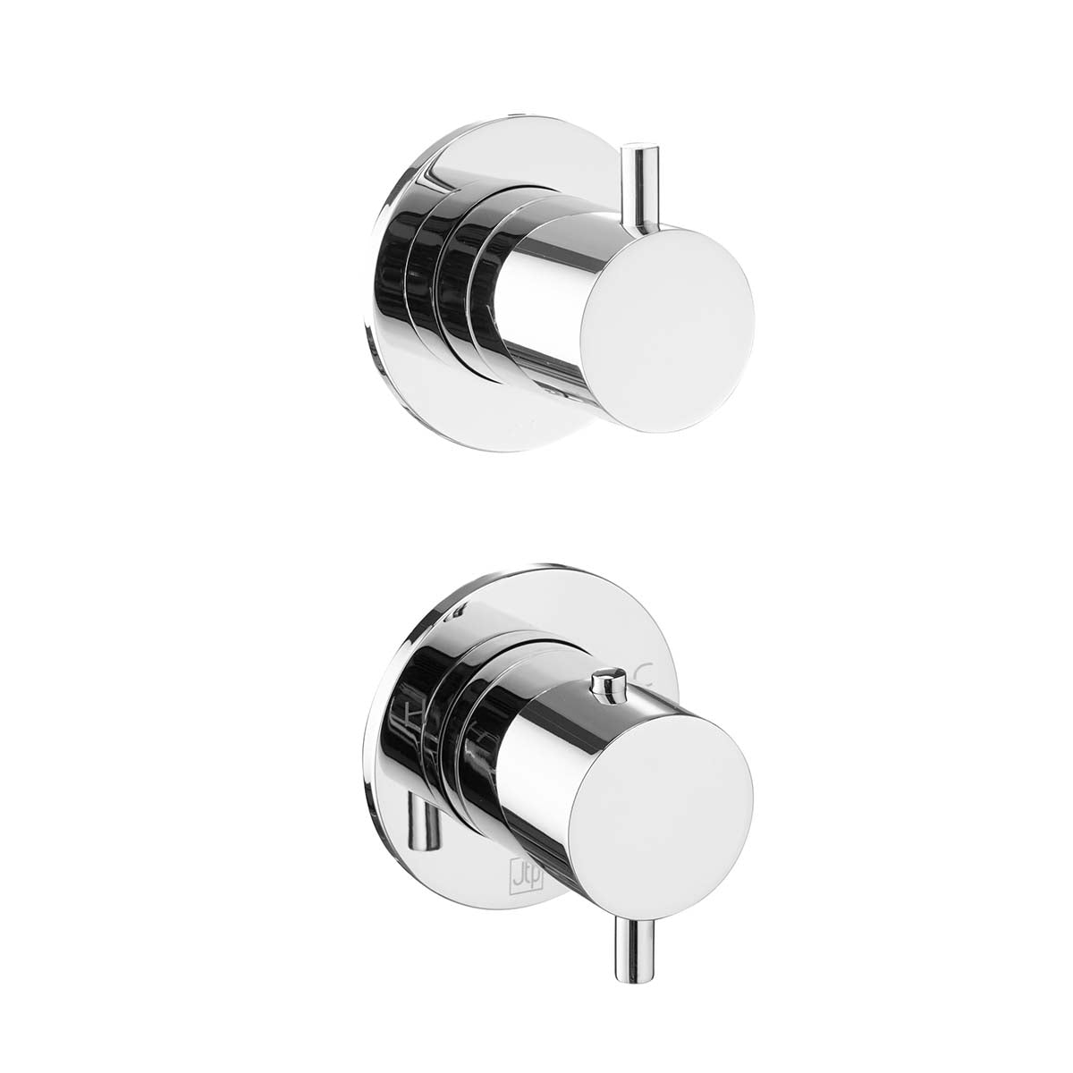 Modular 2 Handle 2 Outlet Thermostatic Shower Valve - Chrome