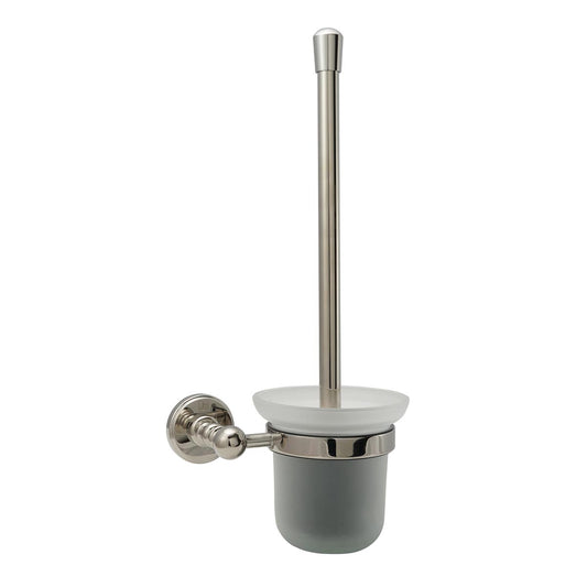 Nickel Toilet Brush Holder with Brush Wall Mounted 1200