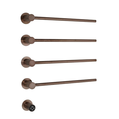Bronze electric heated towel bars