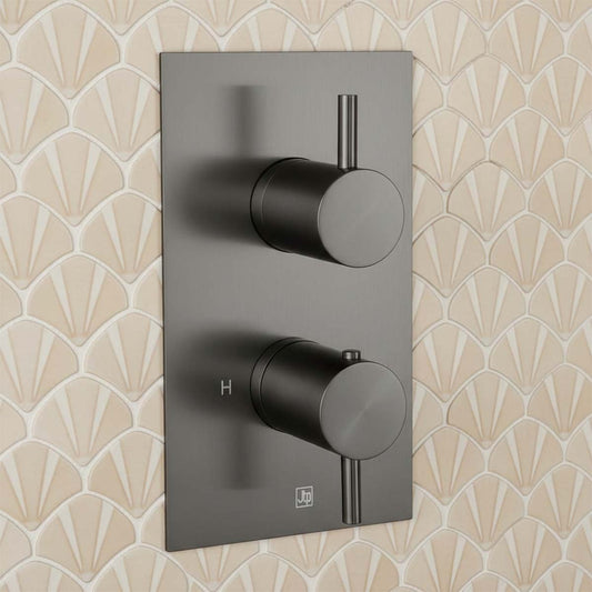Gunmetal One Outlet Thermostatic Concealed Shower Valve   1200