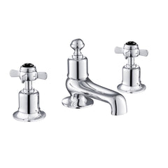 Pinch 3-Hole Bath Filler Deck Mounted - Chrome