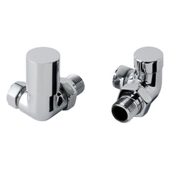 Radiator Angle Valve Brass Pair