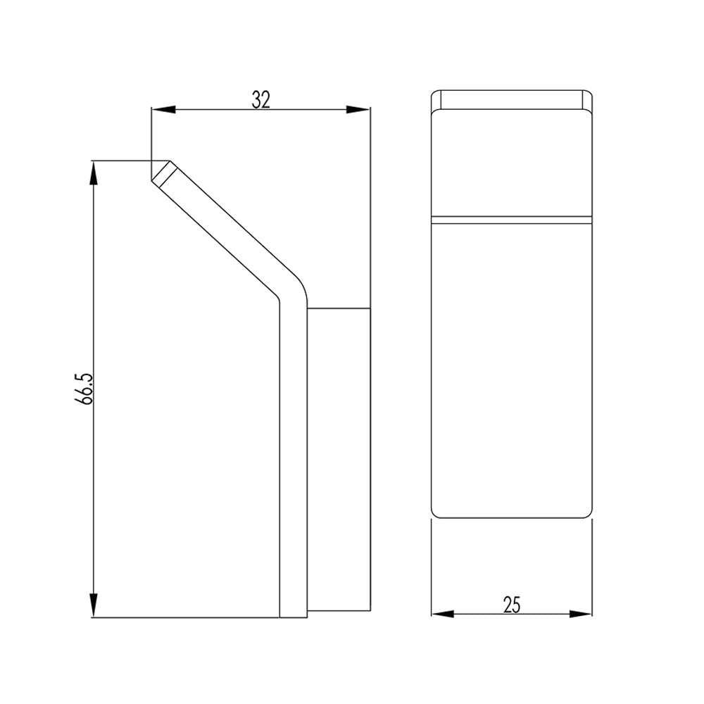 Robe Hook technical drawing -Tapron