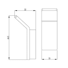 Robe Hook - Technical drawing