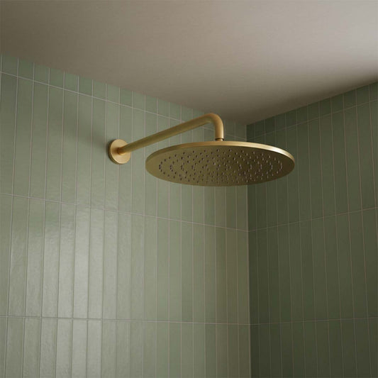 Round Shower Head - Brushed Brass  1200
