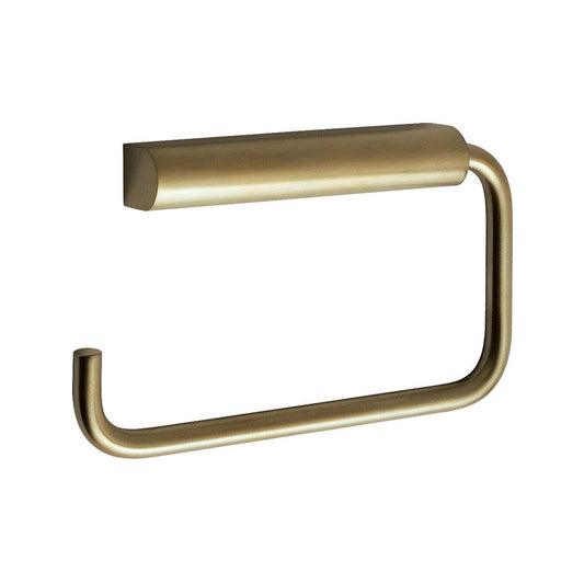 Round Toilet Roll Holder - Brushed Brass 1200
