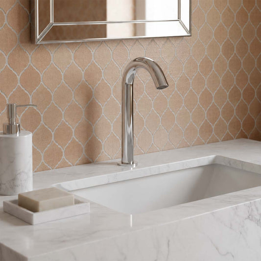 Sensor Bathroom Tap Deck Mounted with Touchless Operation - Chrome 1200