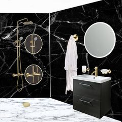Gold bathroom basin tap - Tapron