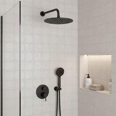 Shower Head 200mm With Wall Mounted 400mm Shower Arm
