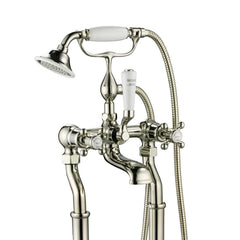Chrome bath filler tap with shower handset
