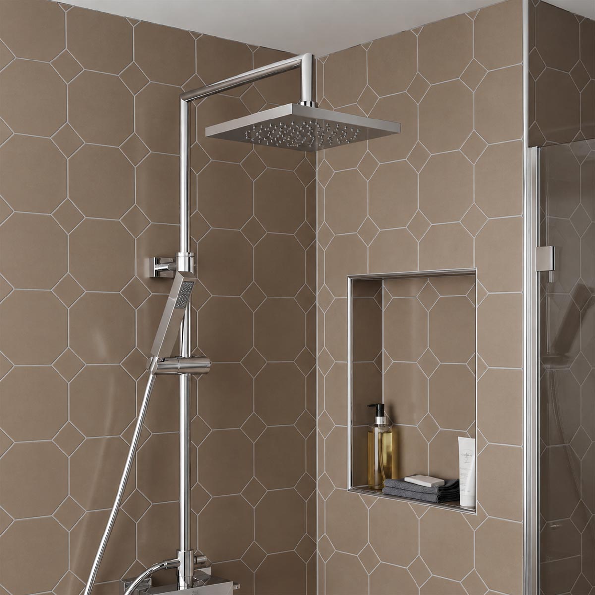 Shower rigid riser kit