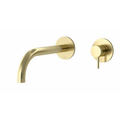 Gold Wall Mounted Basin Mixer Tap-Tapron