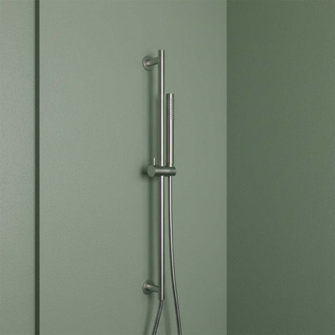 Slide Rail, Hand Shower, and Hose Set - Stainless Steel