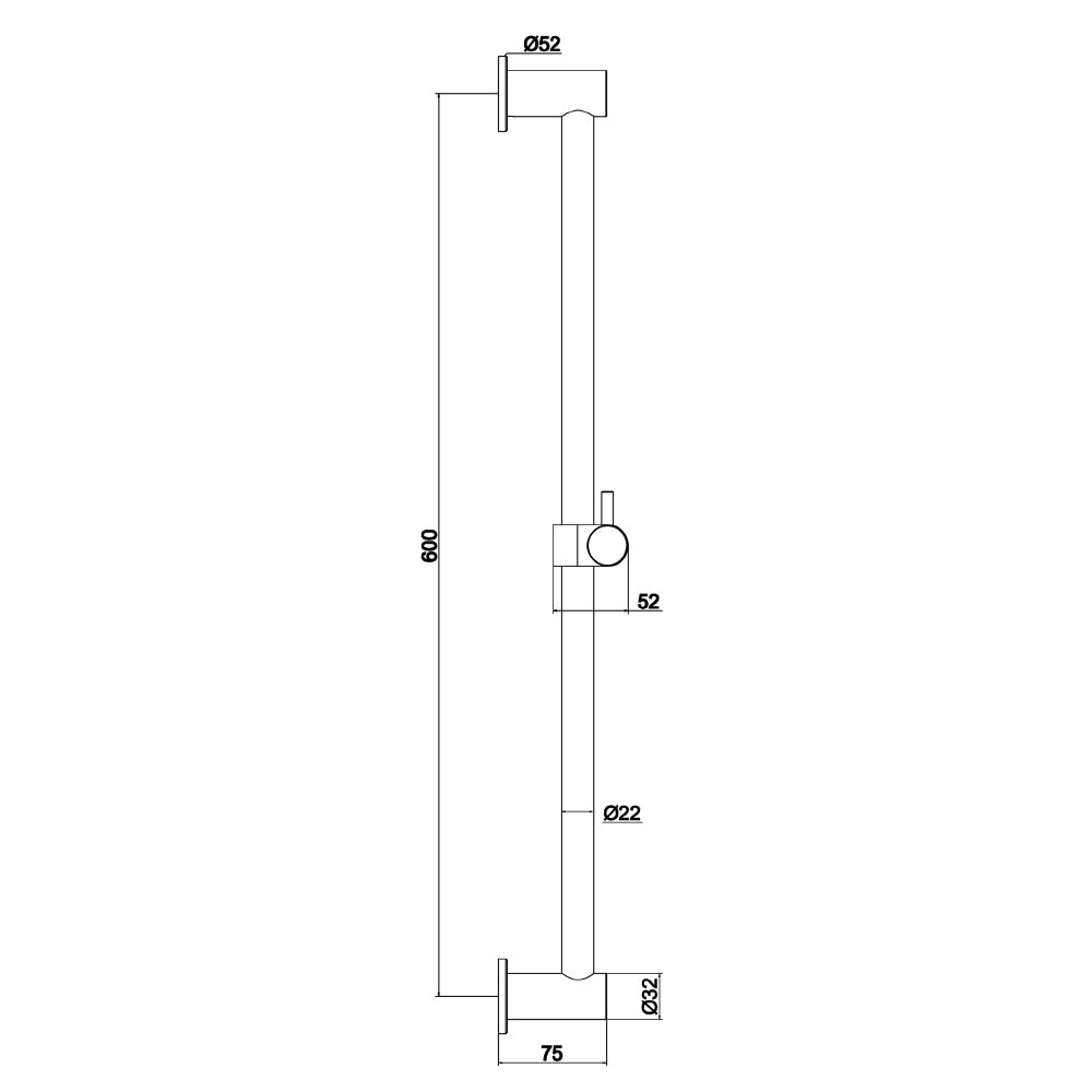 shower riser bar