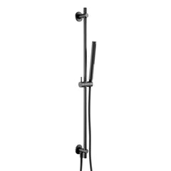 Slider Rail Kit with Single Function Shower Head and Bottom Outlet - Matt Black