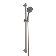 Slider Rail Shower Kit with Round Handset - Brushed Black