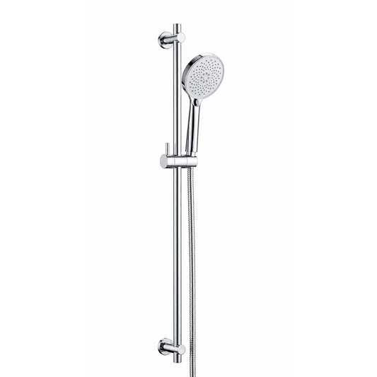 Slider Rail Shower Kit with Round Handset - Chrome 1200