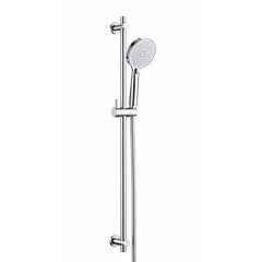 Slider Rail Shower Kit with Round Handset - Chrome