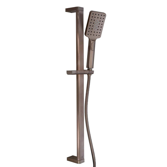 Slider Rail Shower with Multi-Function Shower Handset & Hose - Brushed Bronze 1200