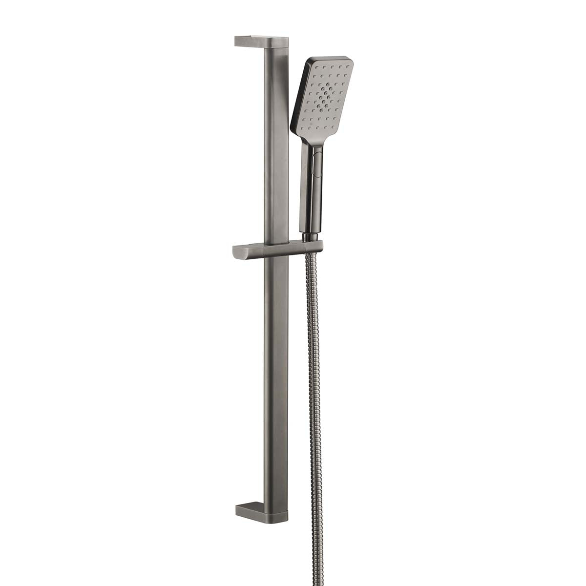 Slider Rail with Multi-Function Shower Handset & Hose - Brushed Black