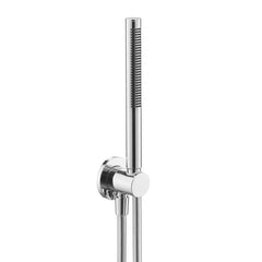 Slim Single Function Handset Shower with Hose and Round Water Outlet - Chrome