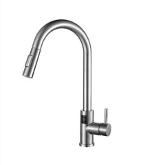 Stainless steel pull out mixer tap