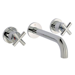 Solex basin tap with dual crosshead handle