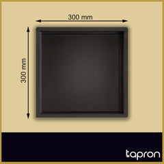 Matt Black Shower Niche - Dimension