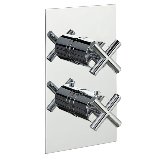 Solex Thermostatic Concealed 2 Outlet Shower Valve