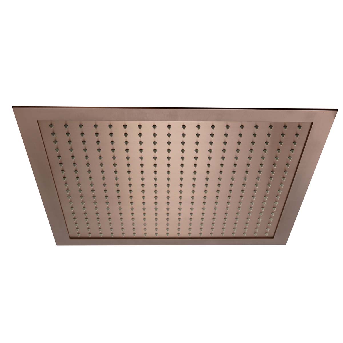 Square 400mm Ceiling Mounted Overhead Shower Head - Brushed Bronze