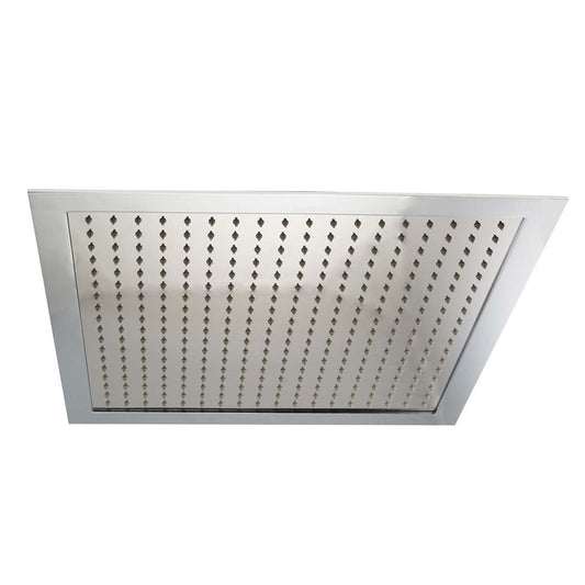 Square 400mm Ceiling Mounted Overhead Shower Head - Chrome 1200