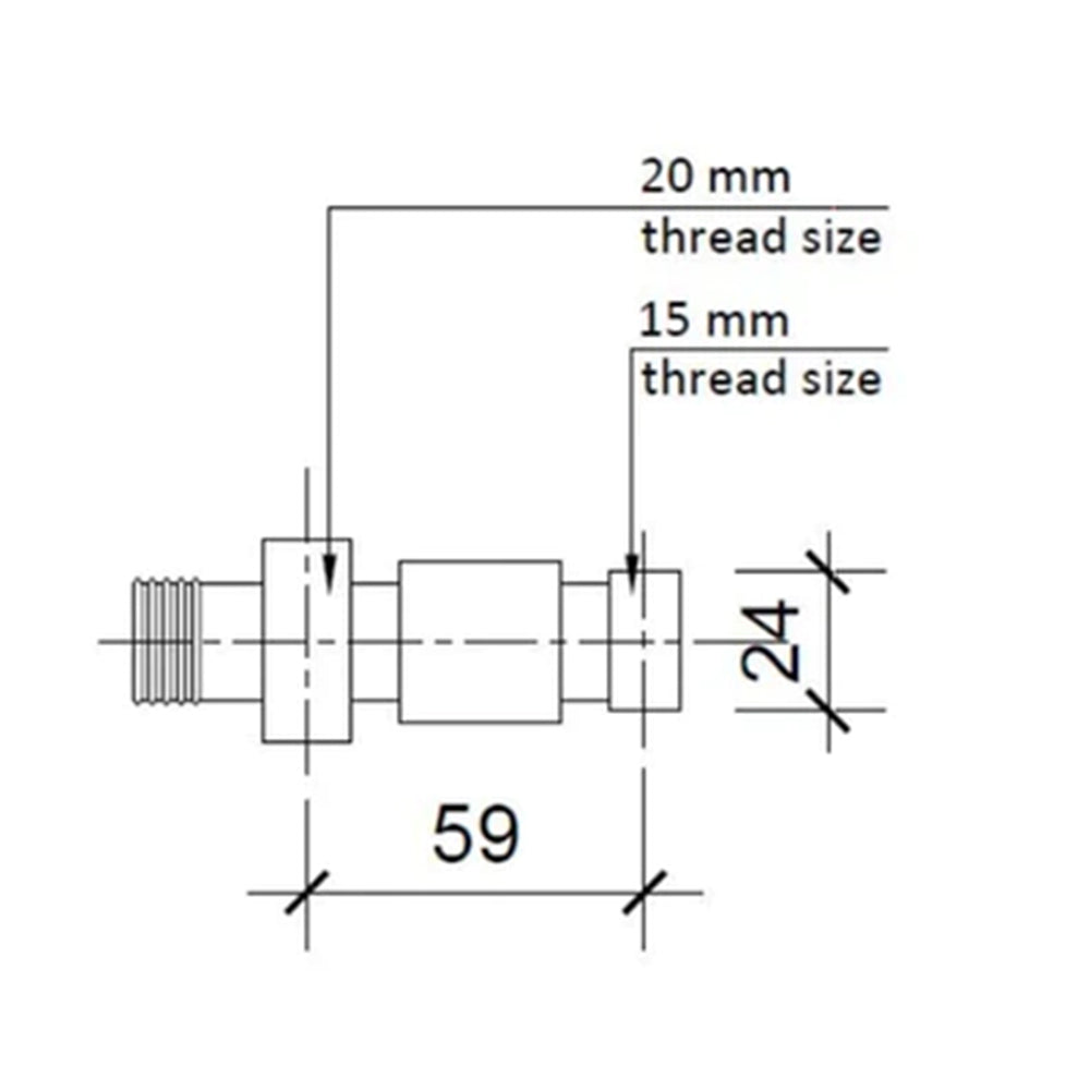 Square+ Straight +Radiator+ Valve technical drawing