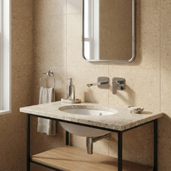 Square single lever washbasin tap