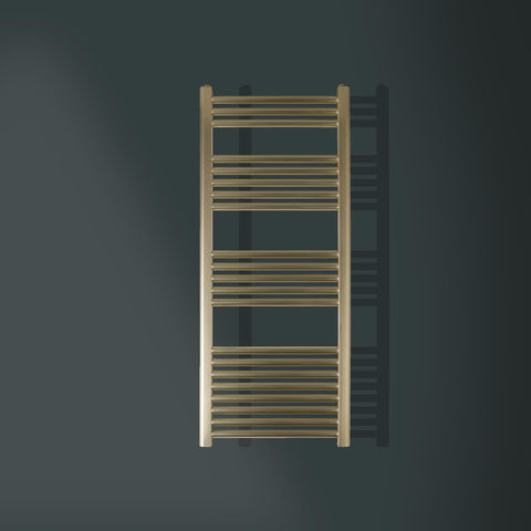 brushed brass vertical radiator