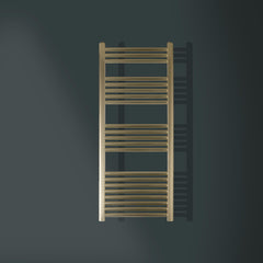 brushed brass vertical radiator
