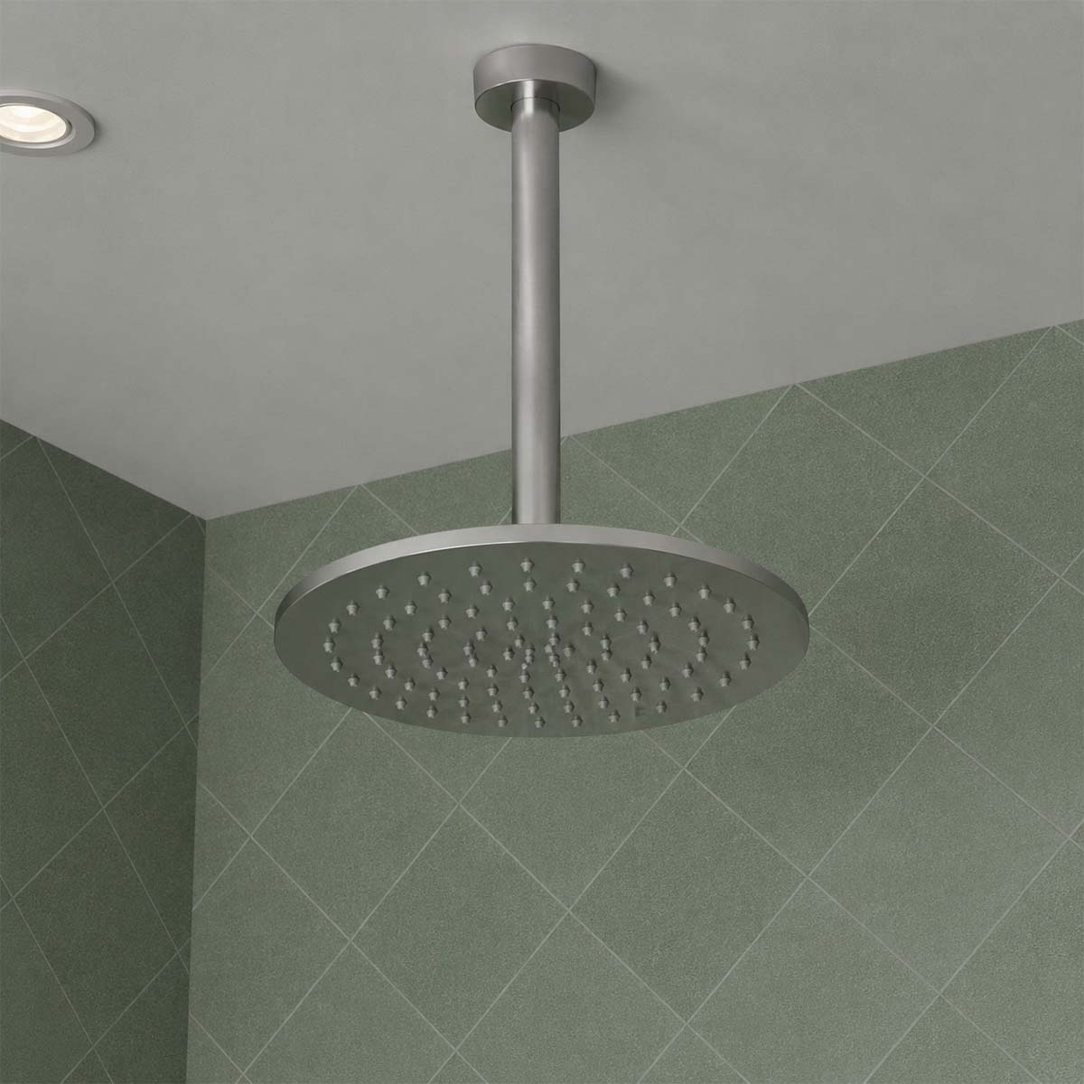 Stainless Steel Rain Shower Head 300mm & Ceiling Arm 200mm