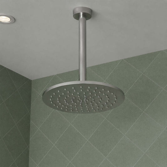 Stainless Steel Rain Shower Head 300mm & Ceiling Arm 200mm 1200