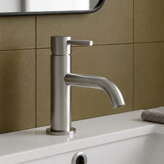 Steel mini monobloc basin mixer tap 1200
