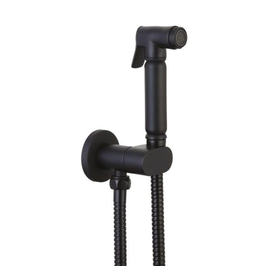 Black Douche Spray Set with Anti Flood Valve and Bracket