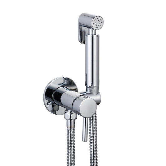 Douche Spray Set with Single Lever Temperature Control Valve - Chrome Finish