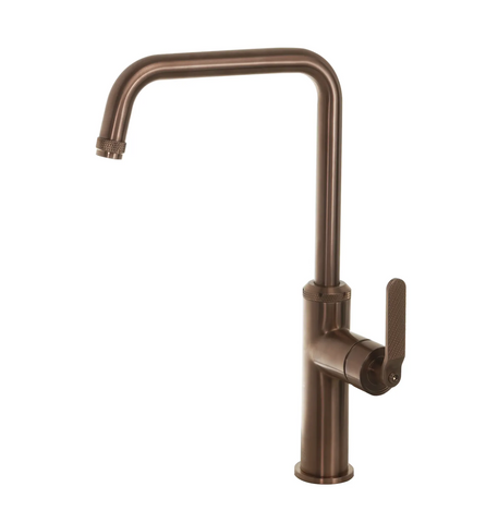 Brushed bronze kitchen tap