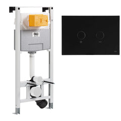 Concealed cistern 1.2m frame with pneumatic dual flush plate 