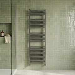 Tall Heated Towel Rail 1600 X 500 - Brushed Black